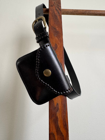 Vintage Liz Claiborne Belt Bag in Dark Brown