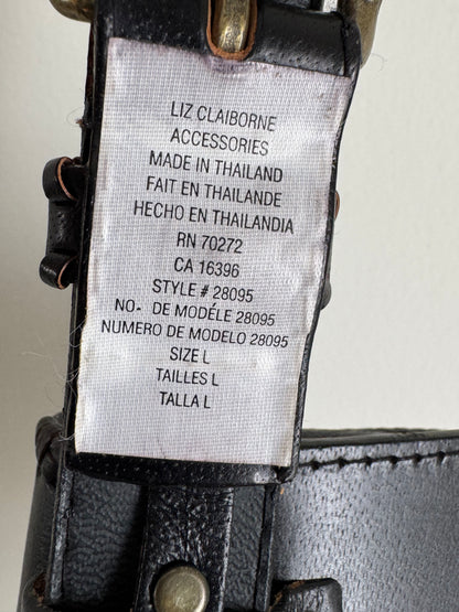 Vintage Liz Claiborne Belt Bag in Dark Brown