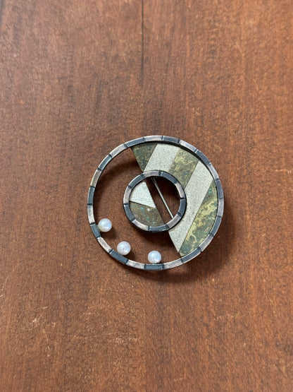 Vintage Mixed Metals Broach