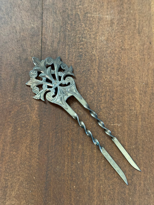 Ornate Metal Hair Pin