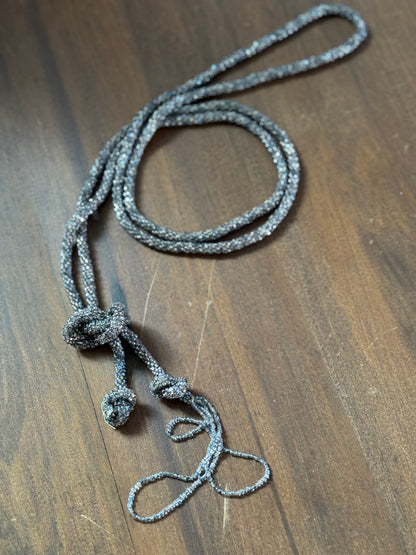 Vintage Beaded Rope Necklace