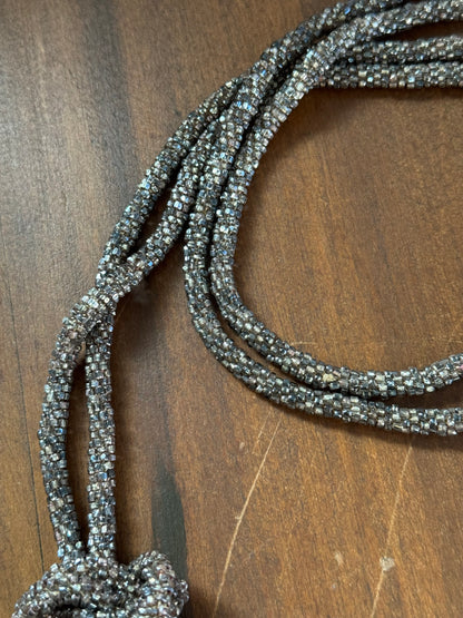 Vintage Beaded Rope Necklace