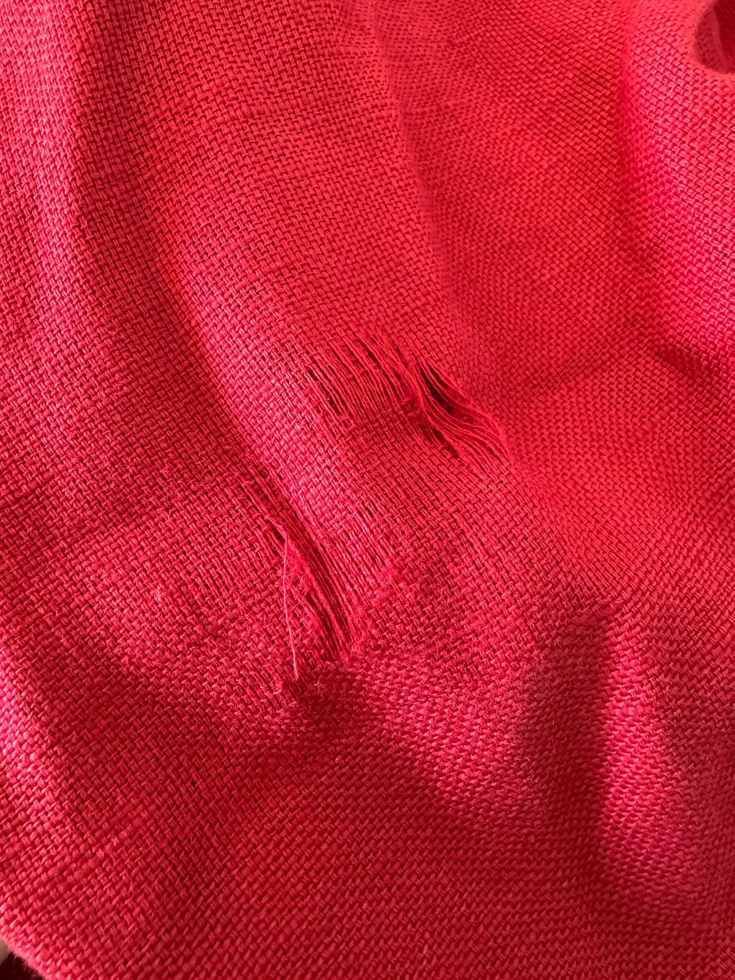 Adolfo Ramie/Cotton Blazer in Red