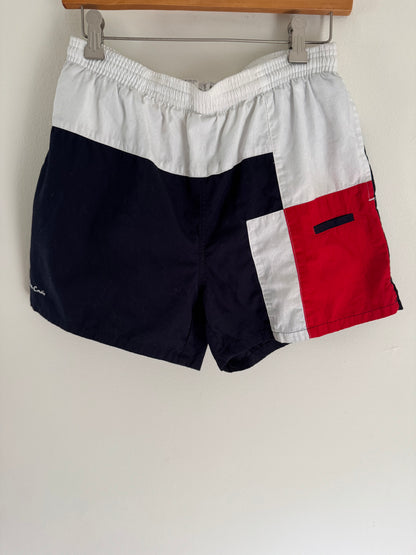 Vintage Pierre Cardin Swim Trunks in Red/White/Navy