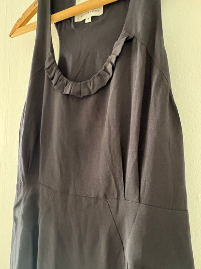 Madison Marcus Silk Racer Back Dress in Black