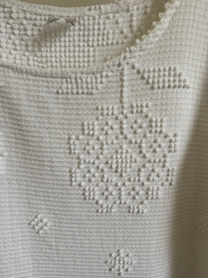 Vintage Memory Wear Blanket Dress in White