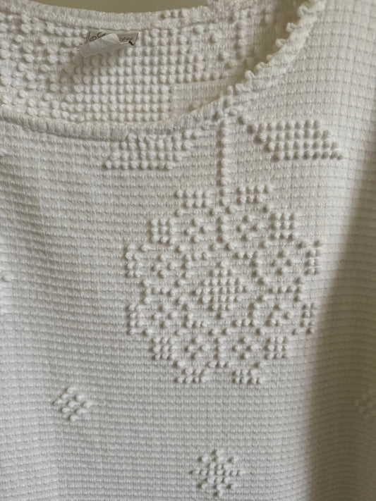 Vintage Memory Wear Blanket Dress in White
