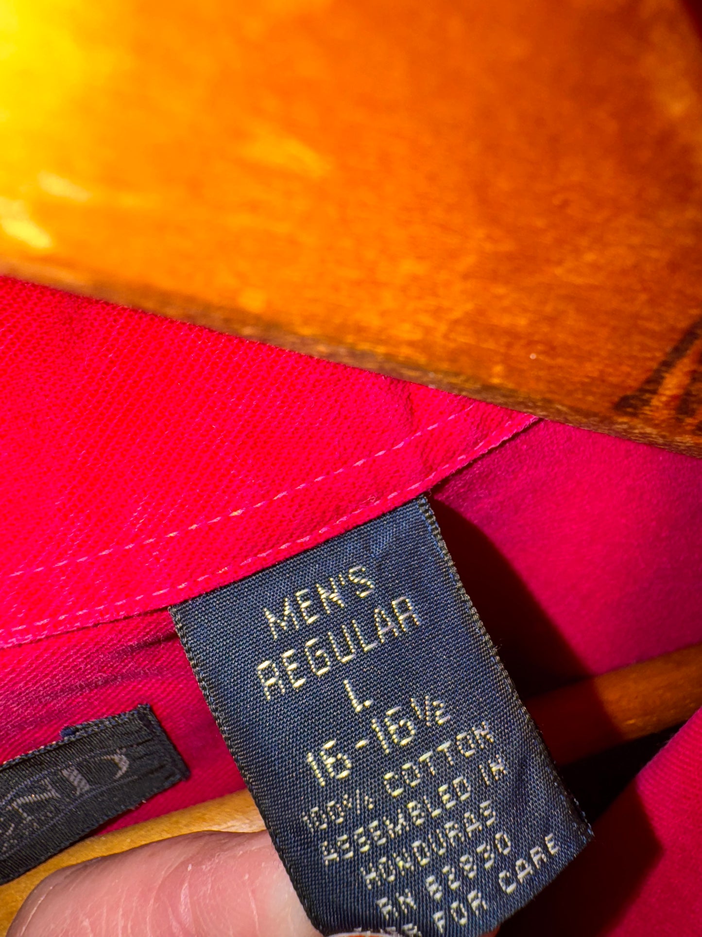 Vintage LandsEnd Cotton Button Down Shirt in Magenta