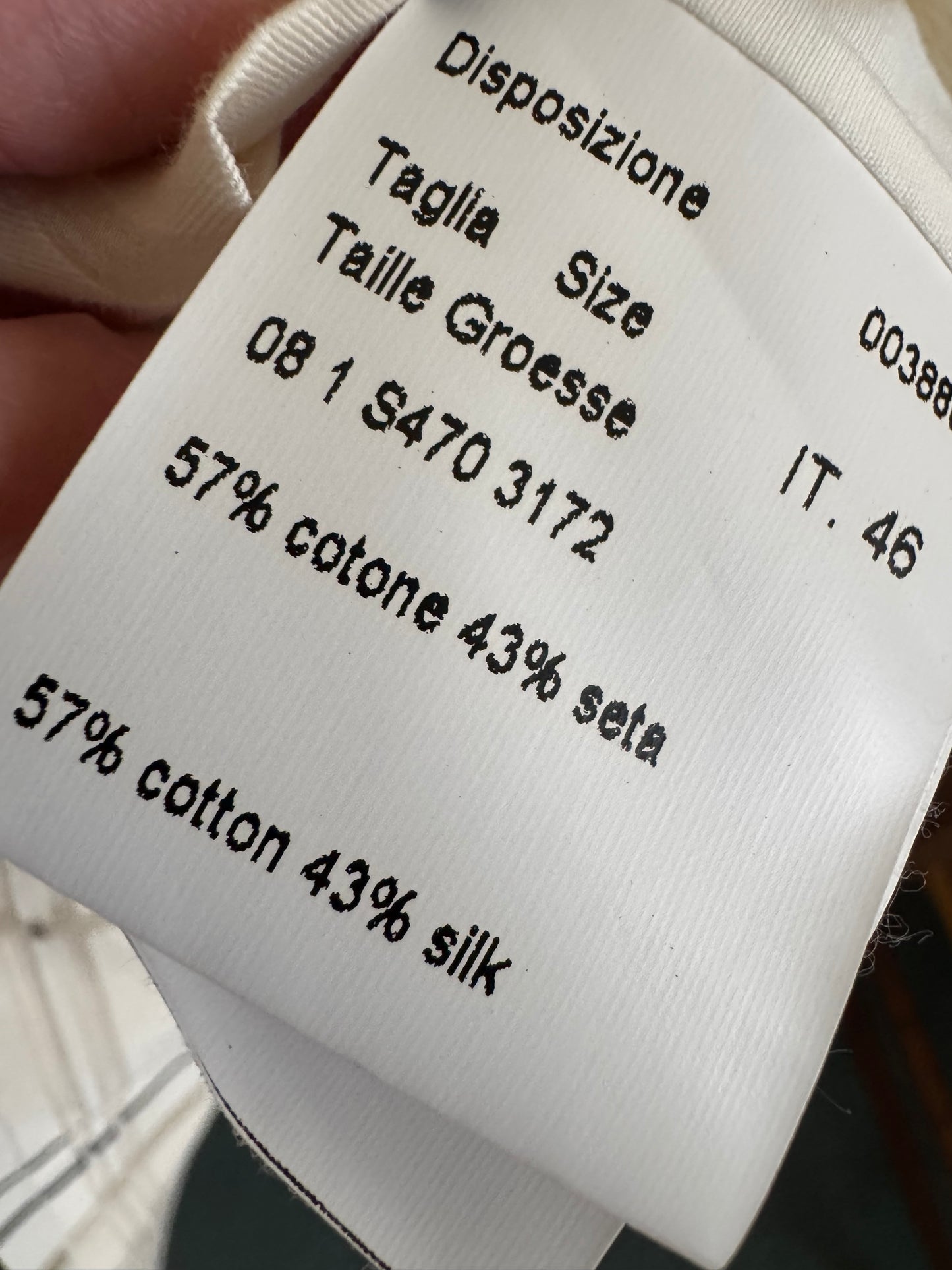 Reclaimed Piazza Sempione Box Pleat Skirt in White