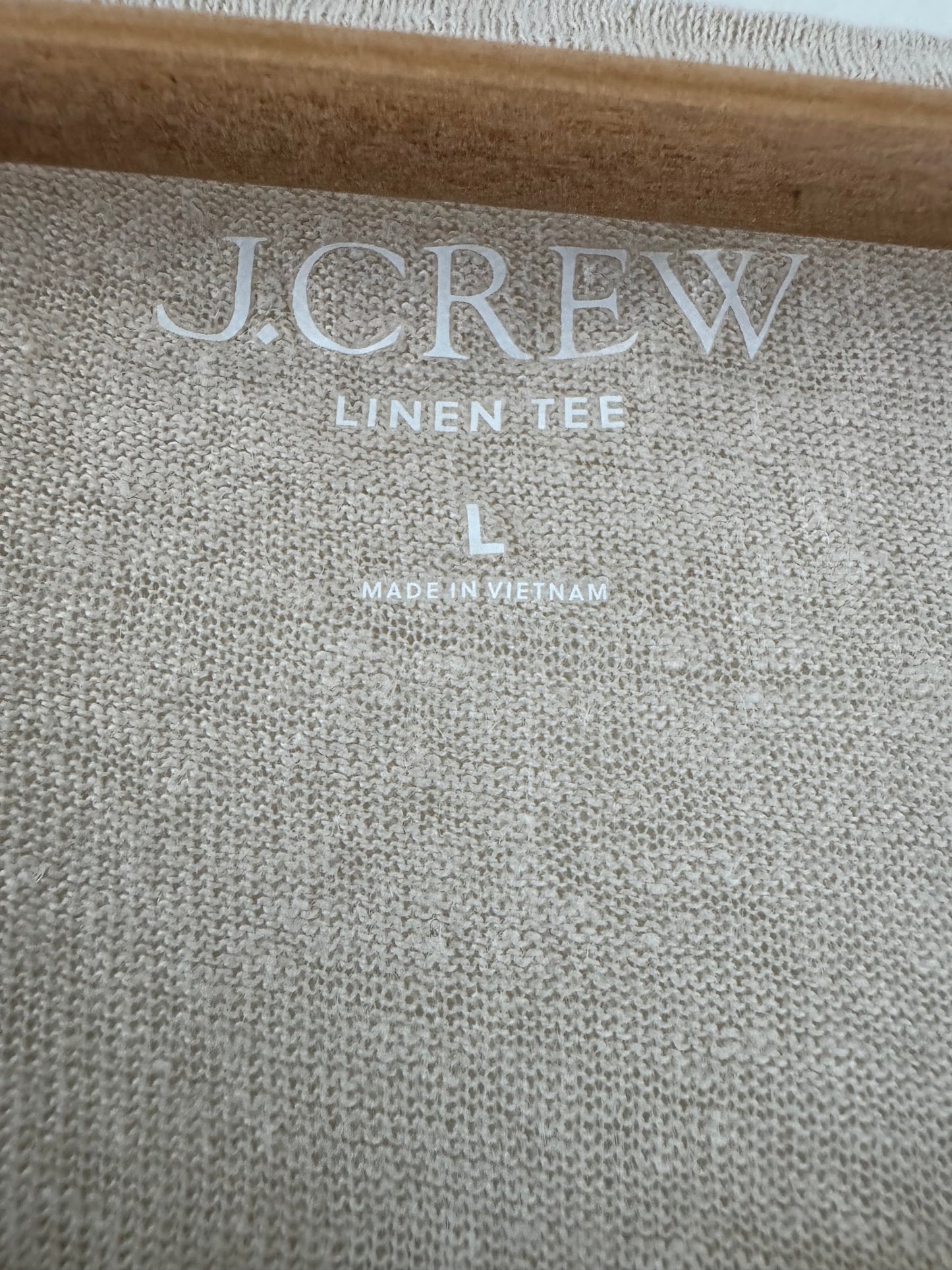 J.Crew Linen Tee in Straw
