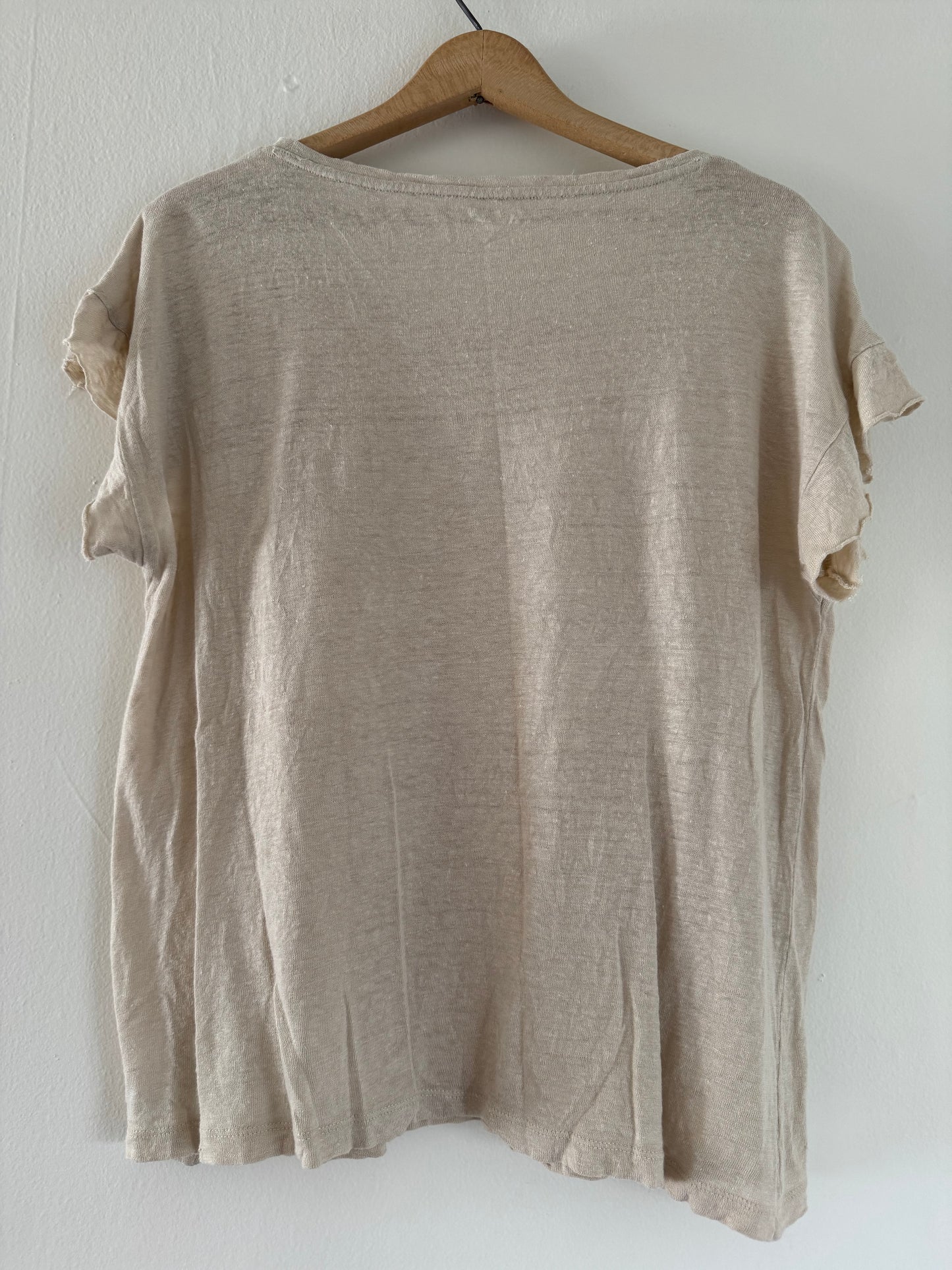 J.Crew Linen Tee in Straw
