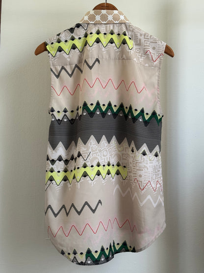 Reclaimed Timo Weiland Sleeveless Button Down Top