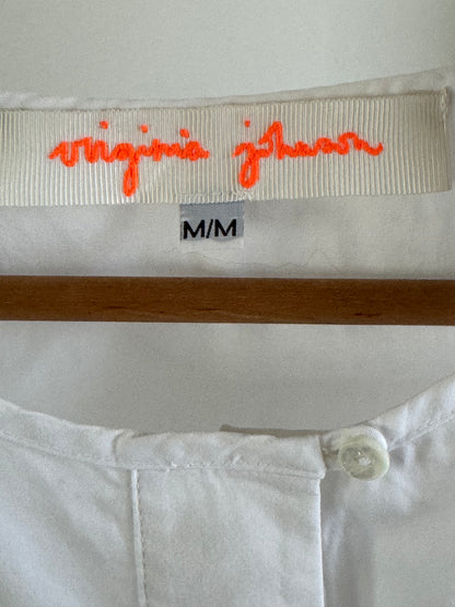 Reclaimed Virginia Johnson Cotton Smock Top in White