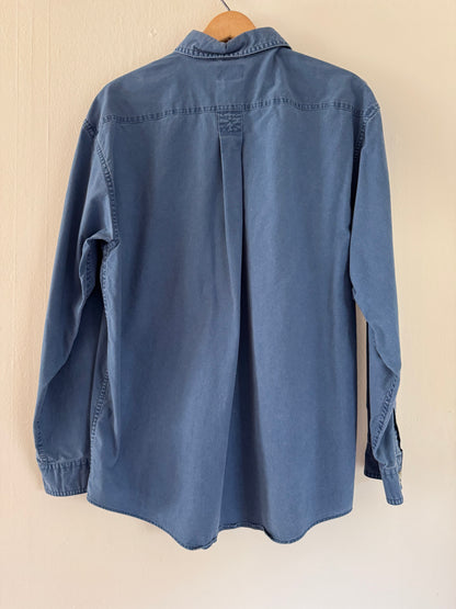 LL Bean Fishing Shirt in Blue