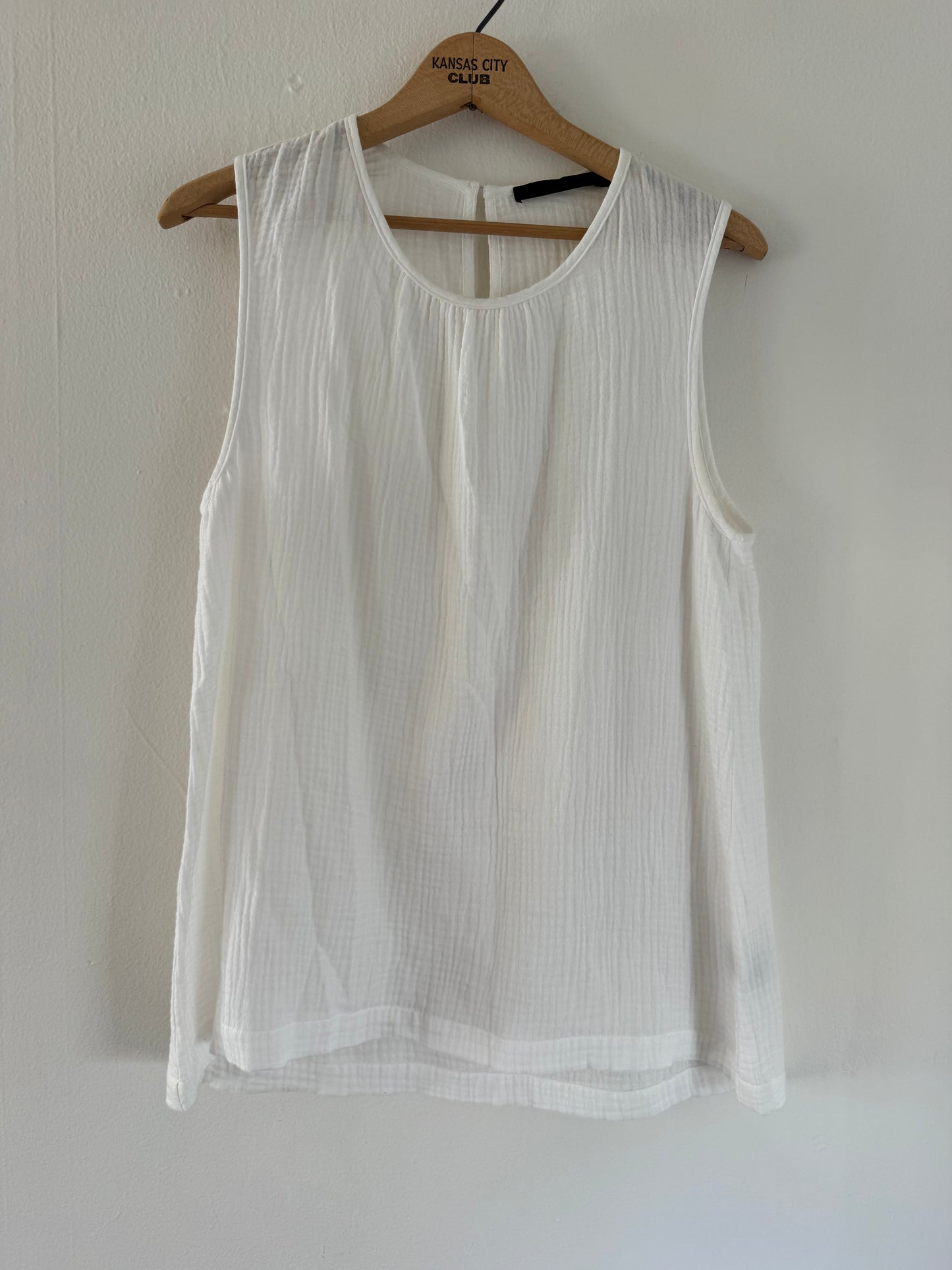 Jenni Kayne Cotton Gauze Tank in White