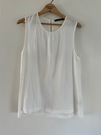 Jenni Kayne Cotton Gauze Tank in White