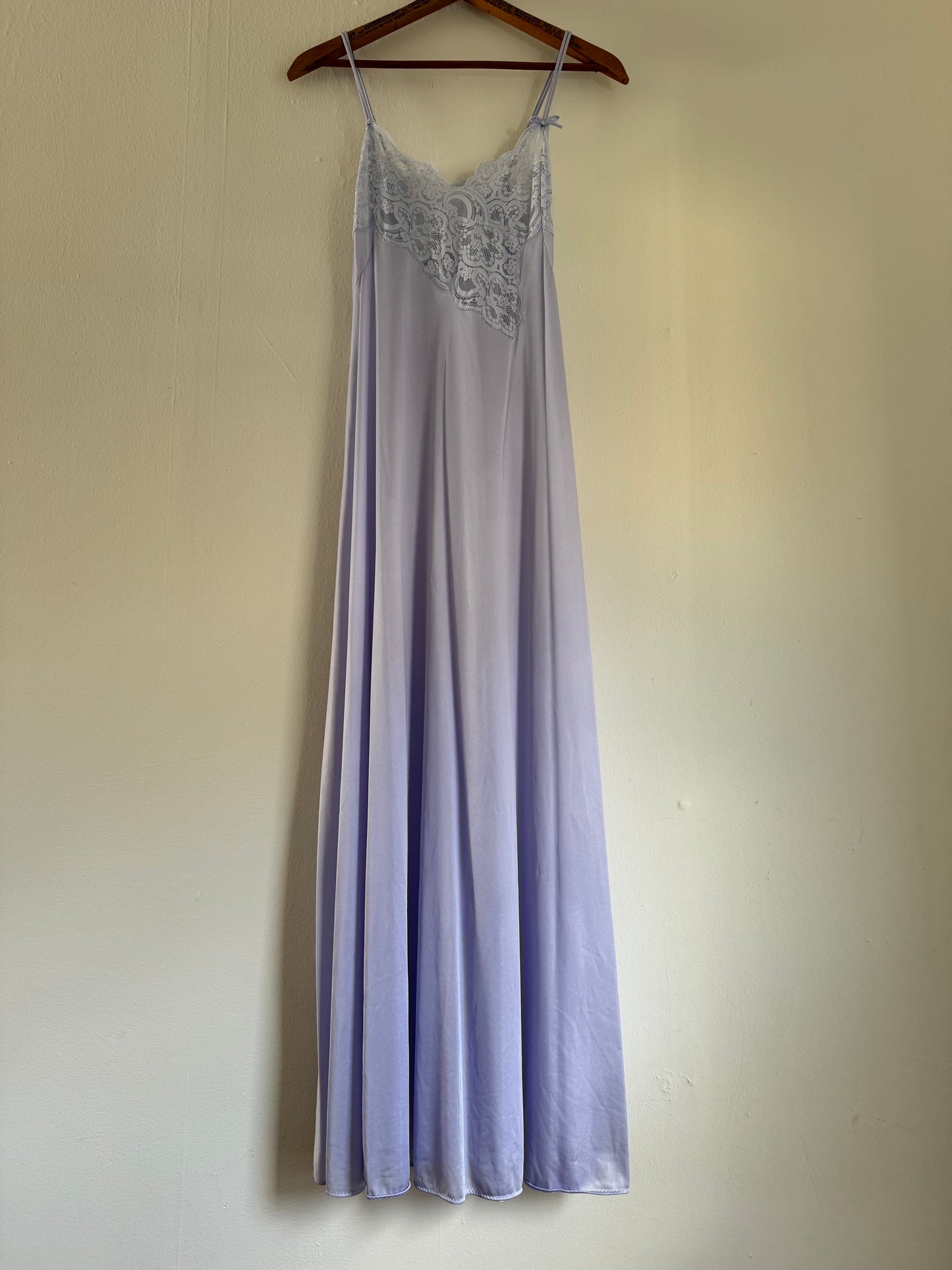 Lily Of France Nightgown with Lace in Periwinkle