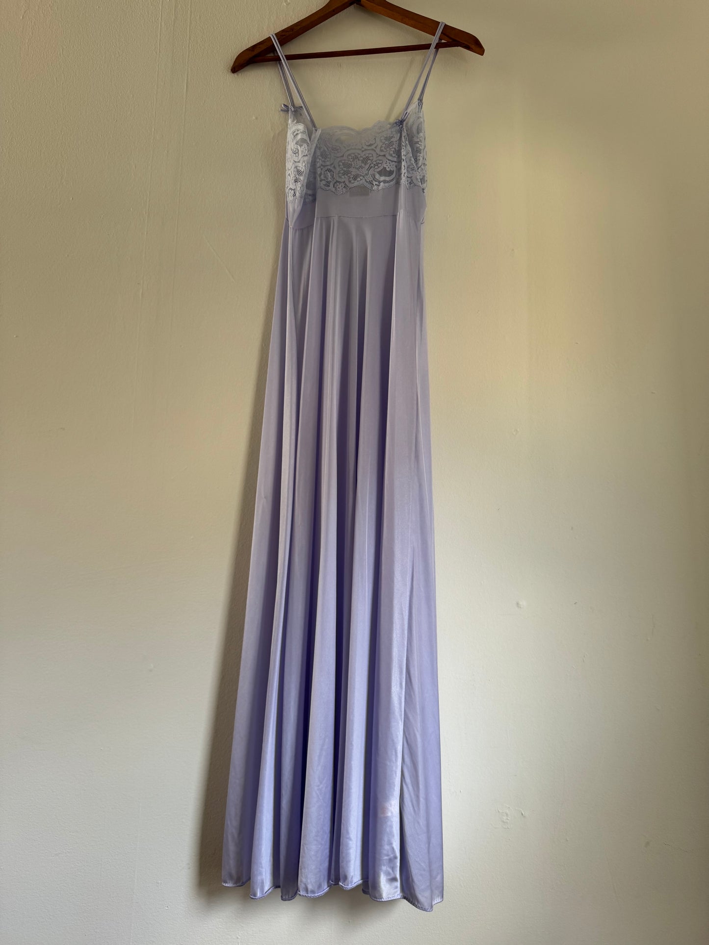 Lily Of France Nightgown with Lace in Periwinkle