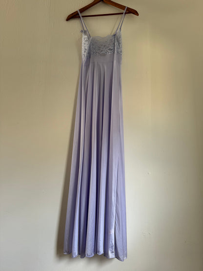 Lily Of France Nightgown with Lace in Periwinkle