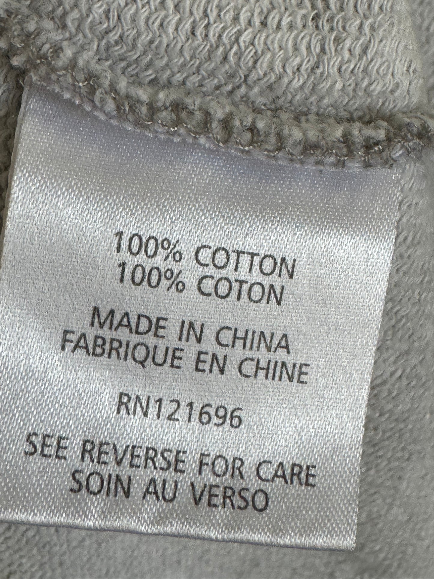 Reclaimed DemyLee Short Sleeve Cropped Sweatshirt in Grey