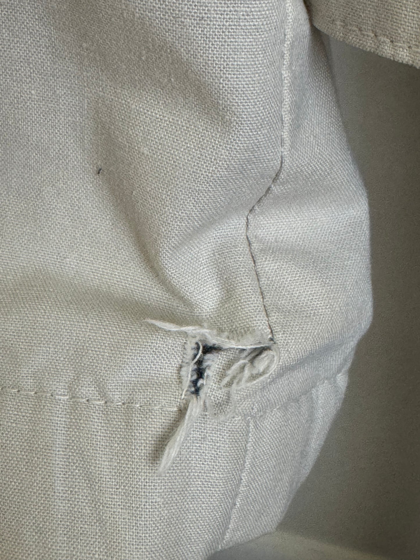 Vintage J.L. Cole Brook Drawstring Jacket with Leather Trim in Sand