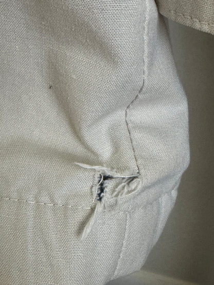 Vintage J.L. Cole Brook Drawstring Jacket with Leather Trim in Sand