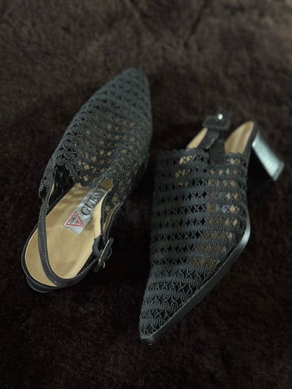 Guess Made In Spain Woven Shoes in Black