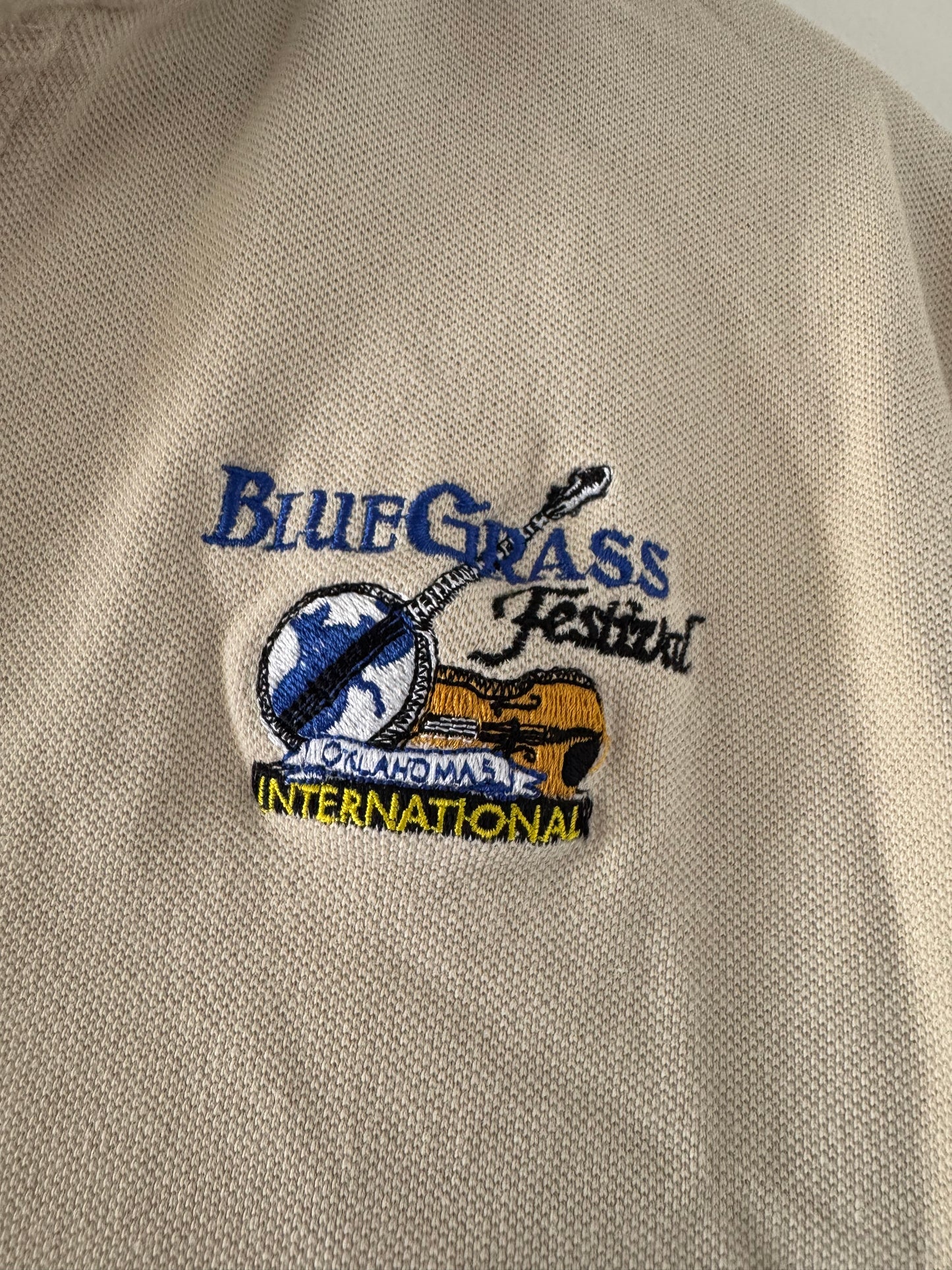 Bluegrass Festival Polo in Khaki/Black