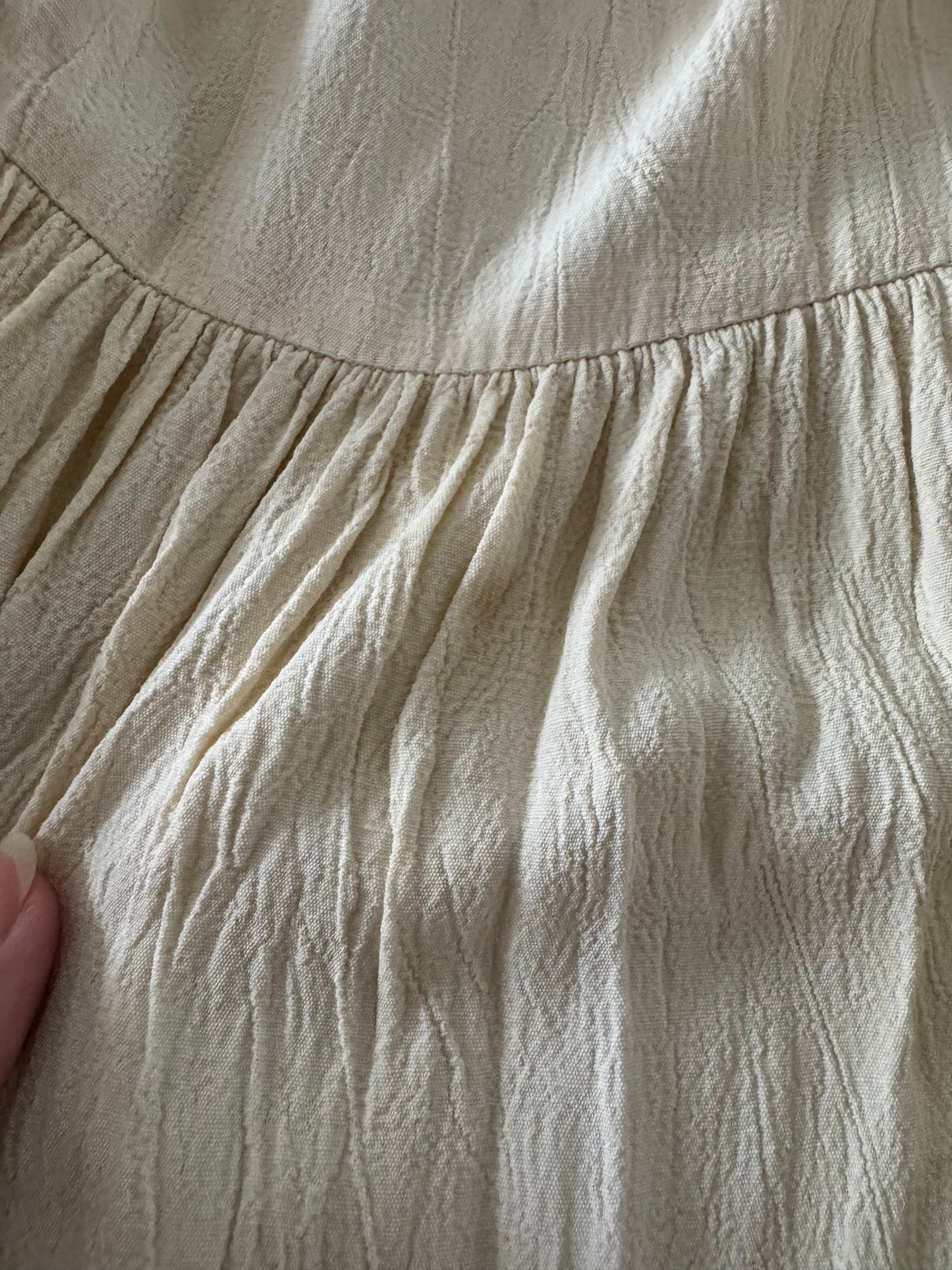 Double D Ranch Wear Broom Skirt in Cream