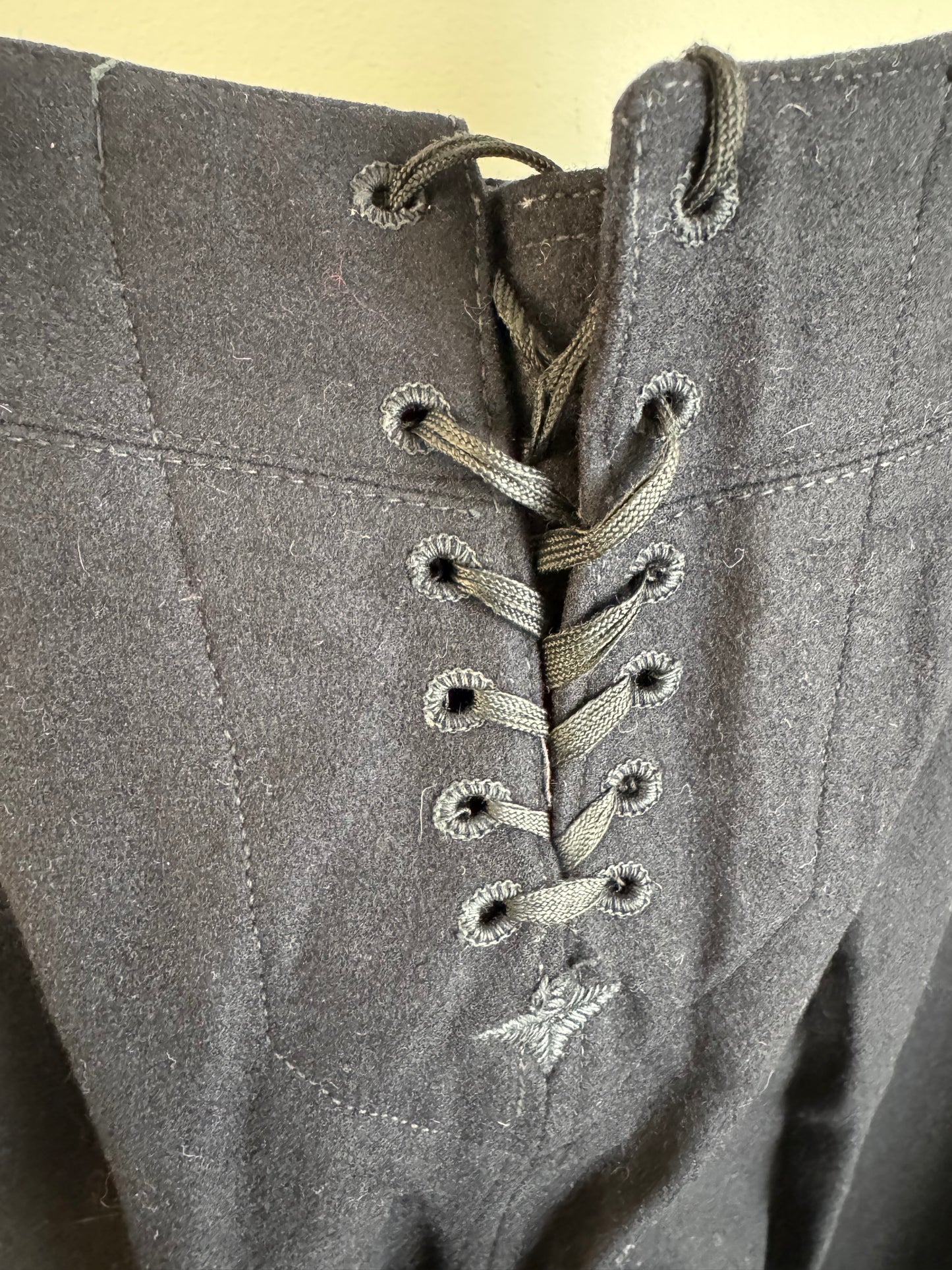 Vintage U.S. Navy Wide Leg Wool Pants in Navy