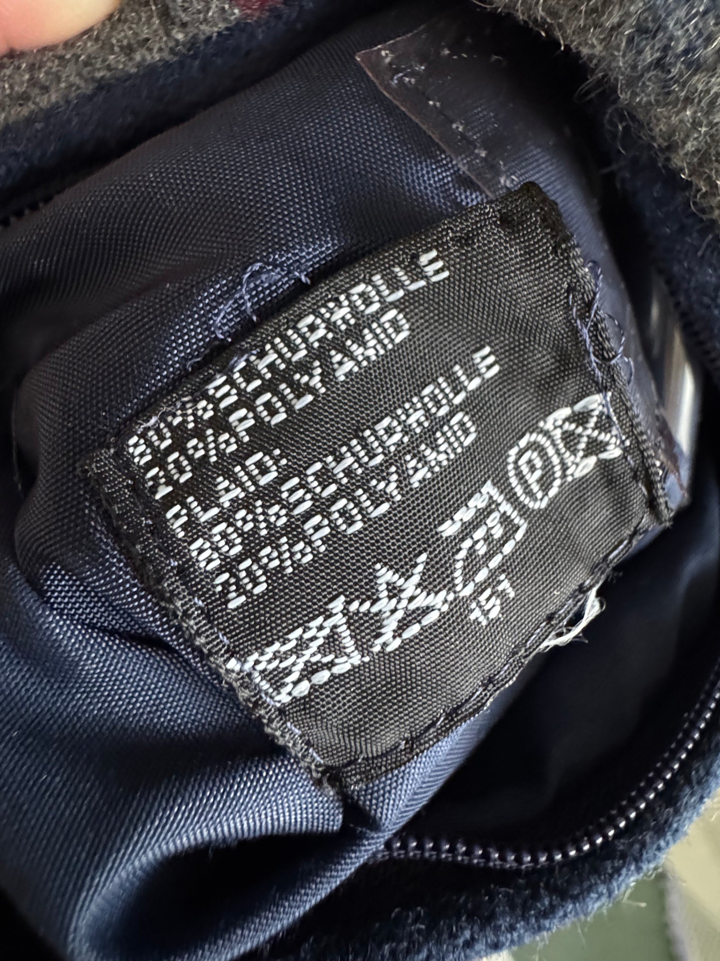 Vintage Wool Bomber Jacket in Navy