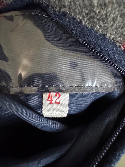 Vintage Wool Bomber Jacket in Navy