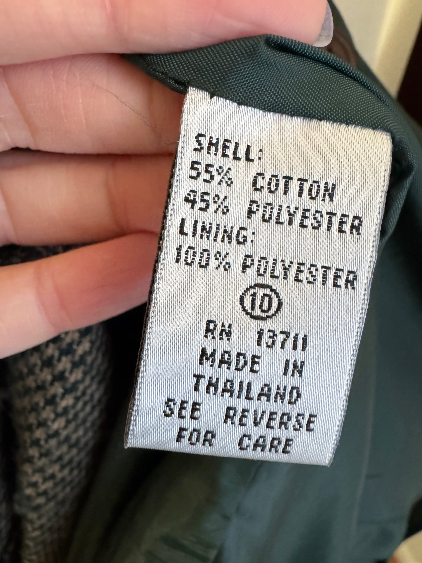 Amanda Smith Cotton Barn Coat in Hunter Green