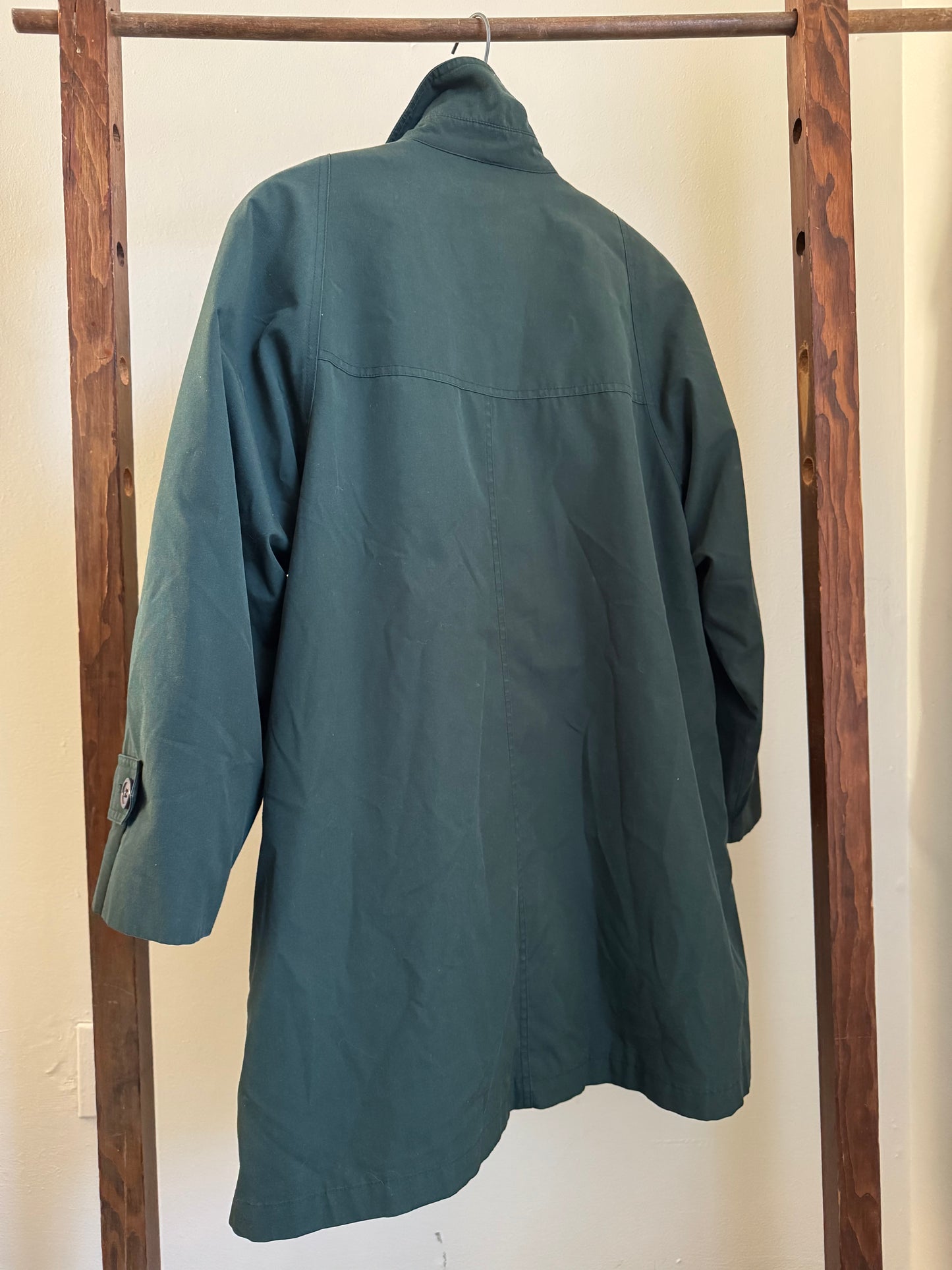 Amanda Smith Cotton Barn Coat in Hunter Green