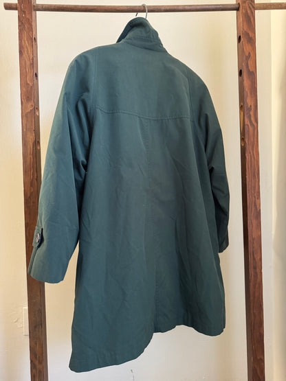 Amanda Smith Cotton Barn Coat in Hunter Green