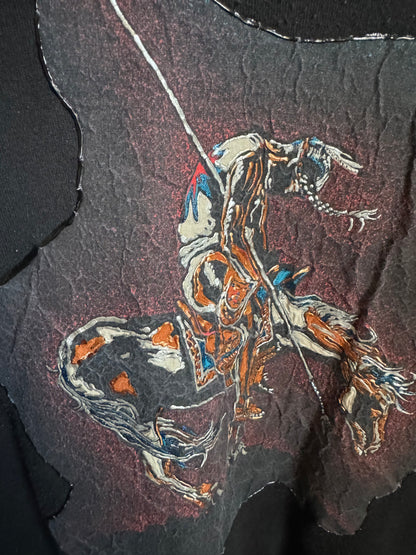 Hand Painted Sweatshirt in Black