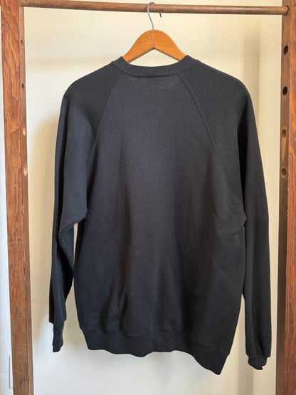 Hand Painted Sweatshirt in Black