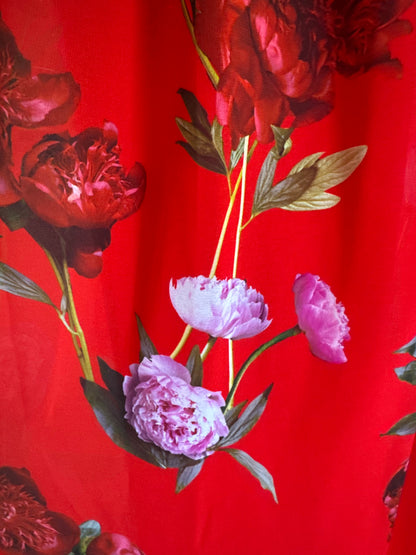 Erin Fetherston Strapless Floral Gown