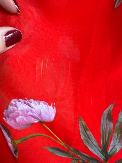 Erin Fetherston Strapless Floral Gown