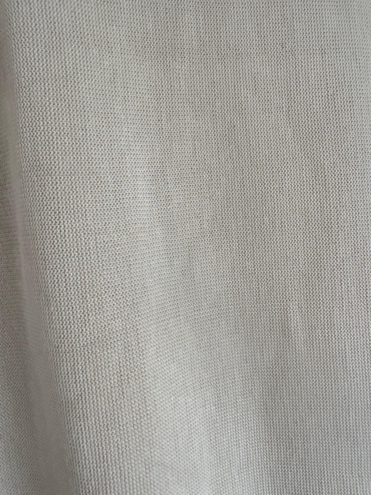 Keith Abrams Knit Long Sleeve Dress in Cream