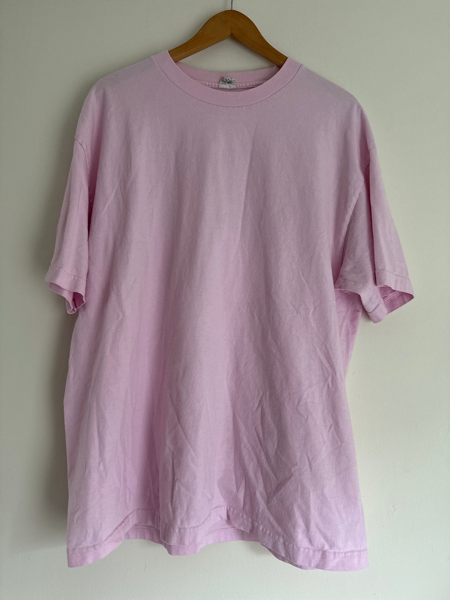 AlStyle Oversized Cotton Tee in Pink