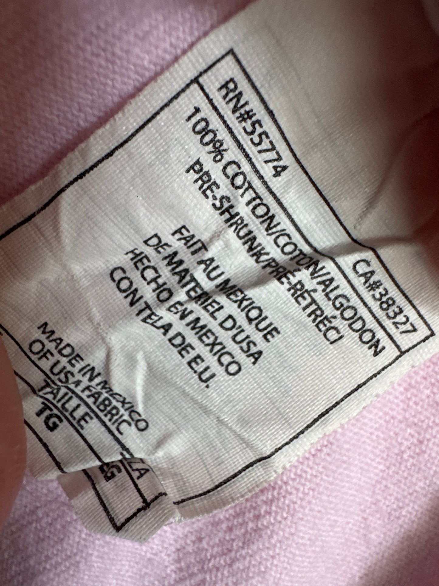 AlStyle Oversized Cotton Tee in Pink