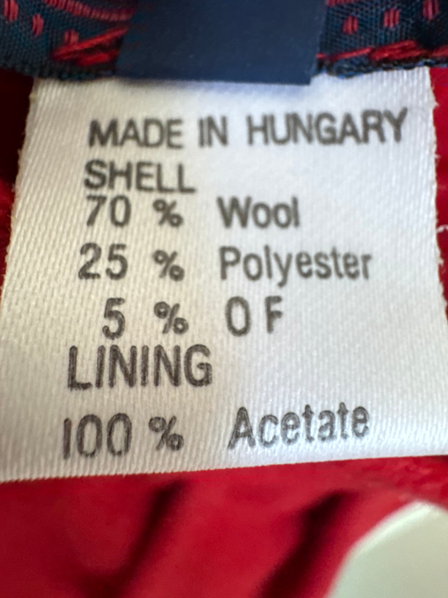 Villager Wool Skirt in Red