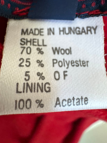 Villager Wool Skirt in Red