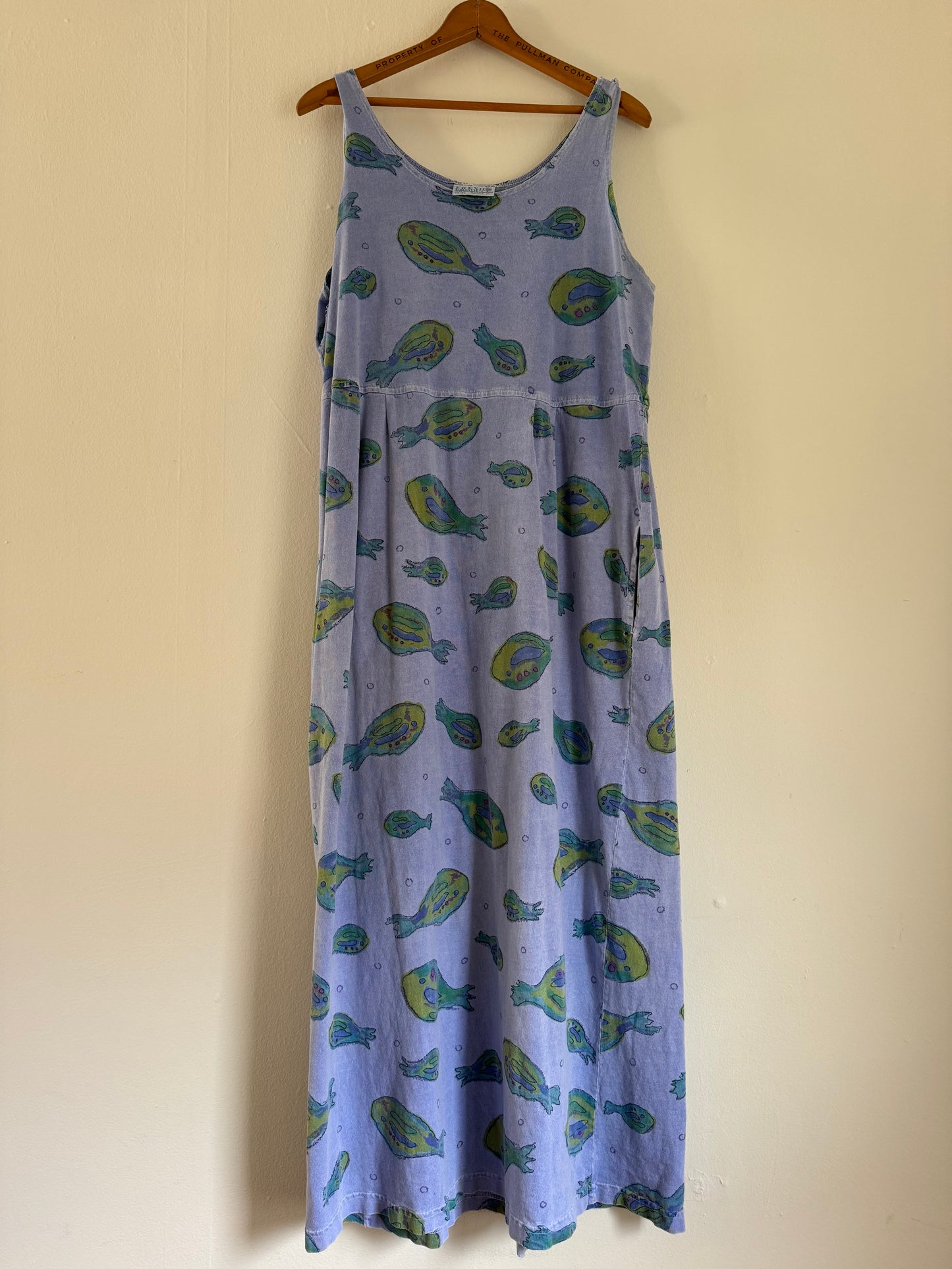 Fresh Produce Cotton Fish Dress in Blue