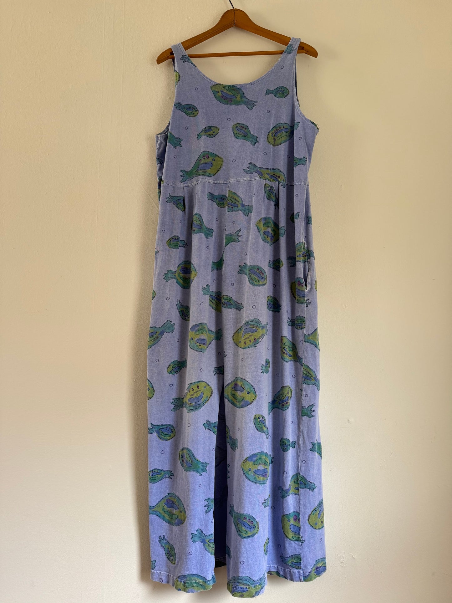 Fresh Produce Cotton Fish Dress in Blue