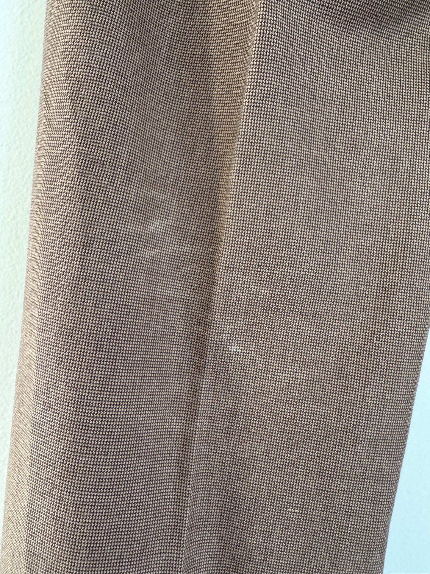 Reclaimed Polo Trousers in Tan/Black Plaid