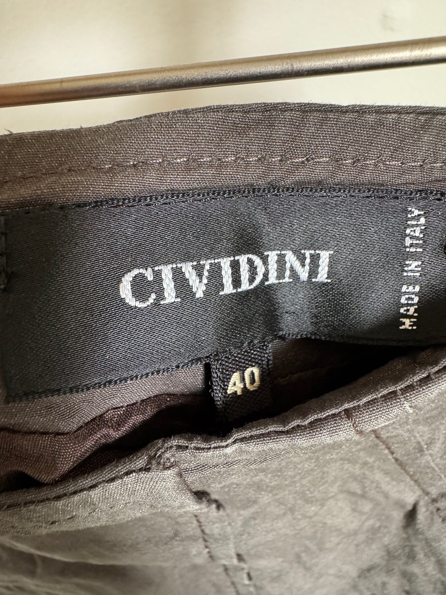 Reclaimed Cividini Skirt in Tar