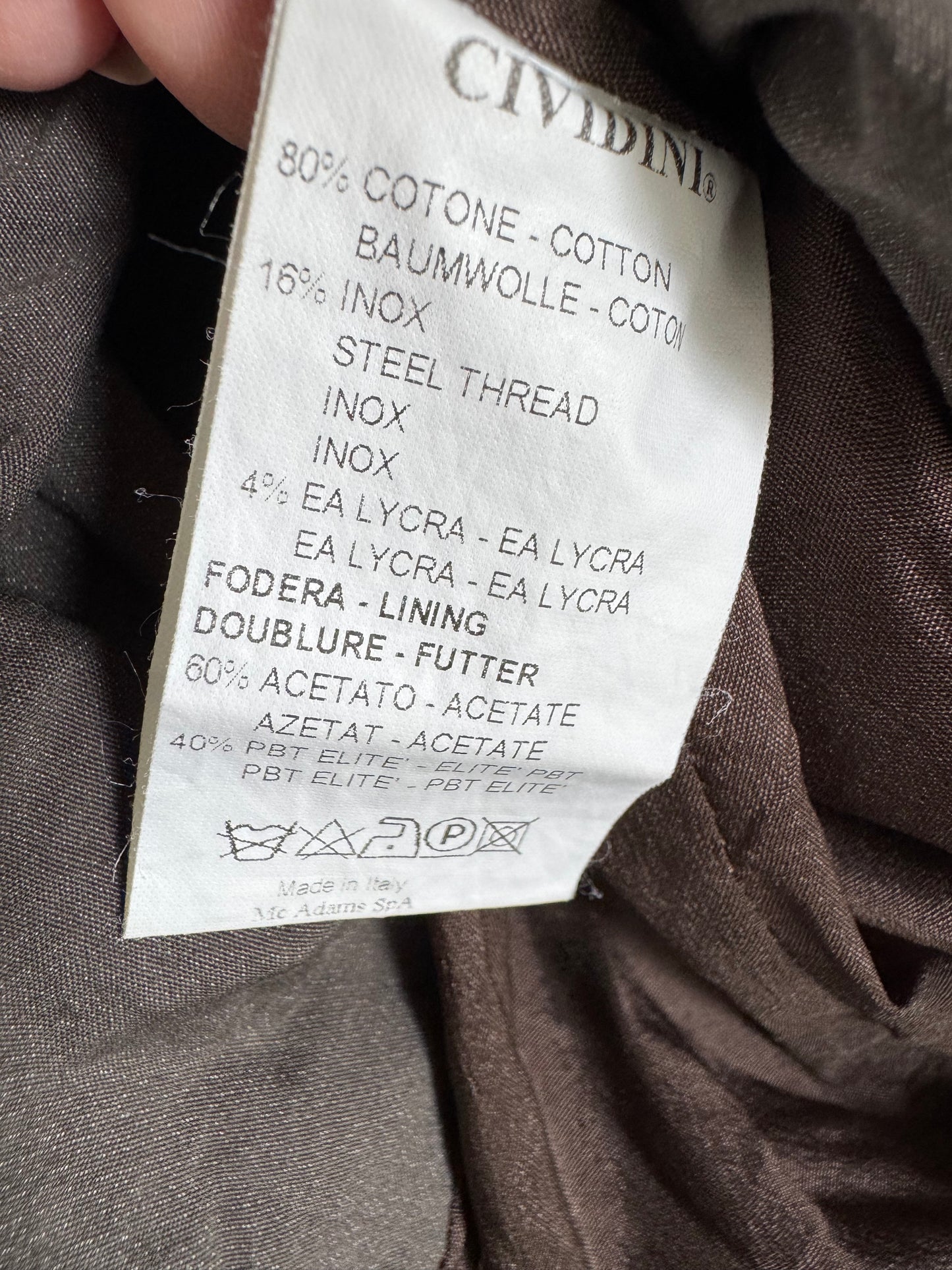 Reclaimed Cividini Skirt in Tar