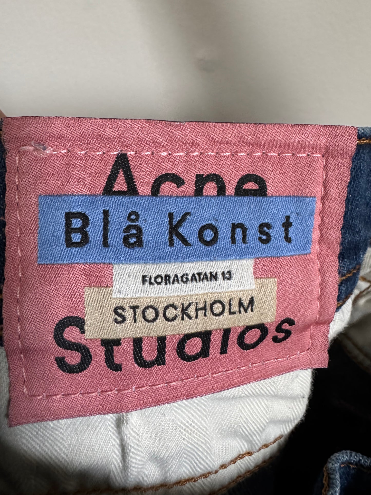 Reclaimed Acne Studio Straight Leg Jeans